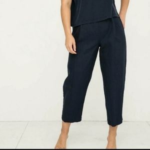 Elizabeth Suzann Andy trousers cotton canvas navy XXS short